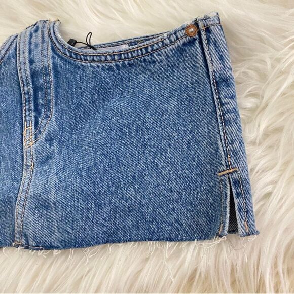 ZARA TRF DENIM CORSET TOP 8197/601 - Picture 3 of 7